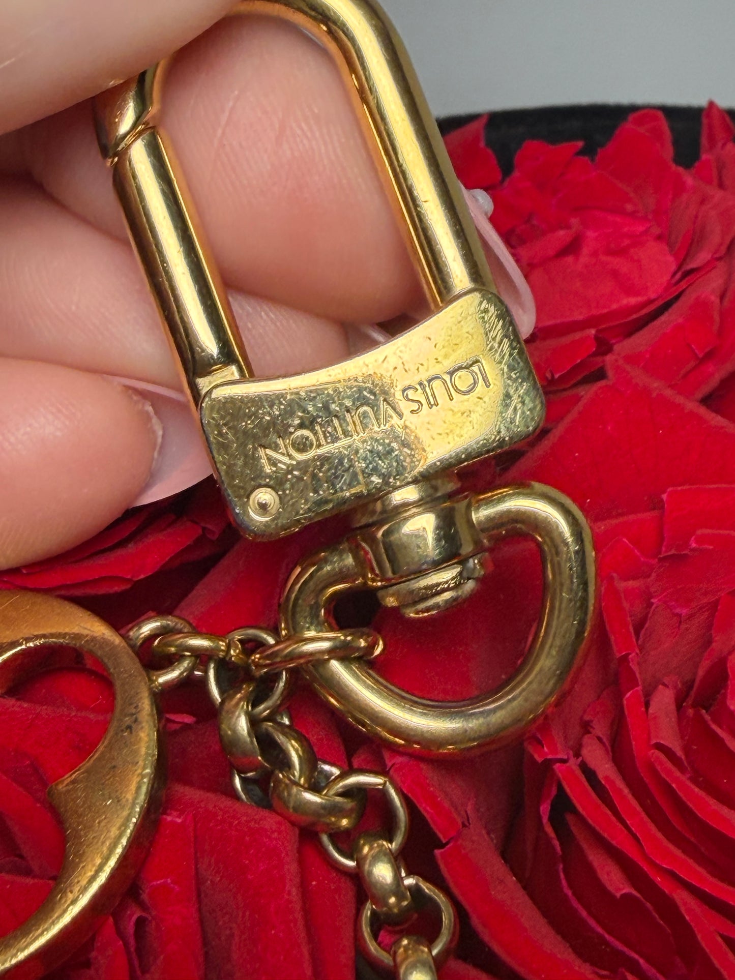 Louis Vuitton Fleur De Monogram Bag Charm Comes w/Dust Bag & Box