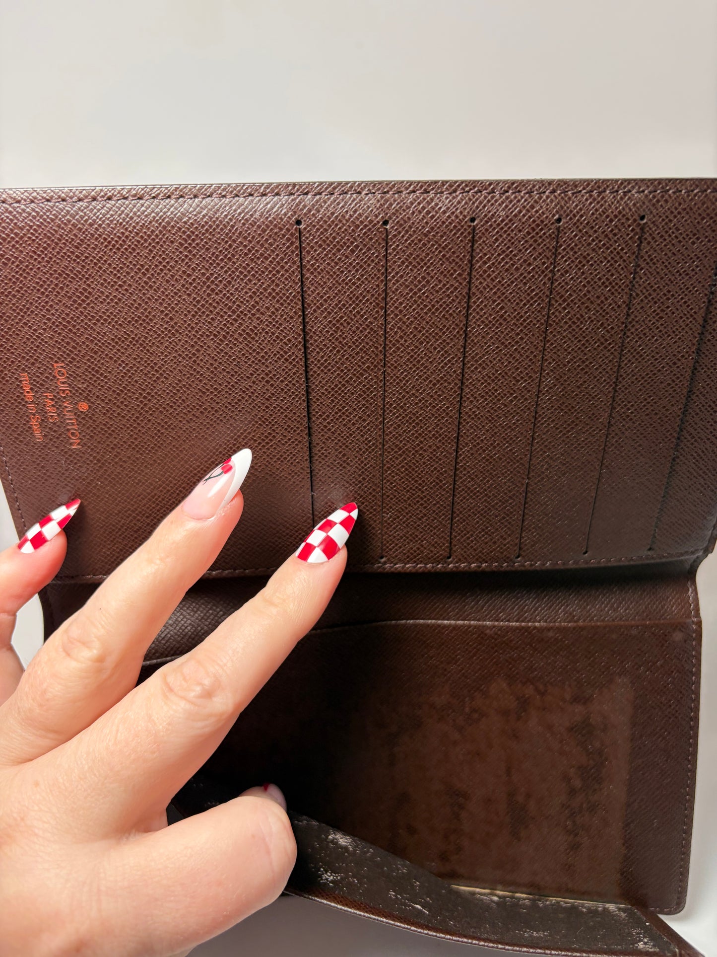 Louis Vuitton Damier Ebene Slim Wallet/Passport Holder