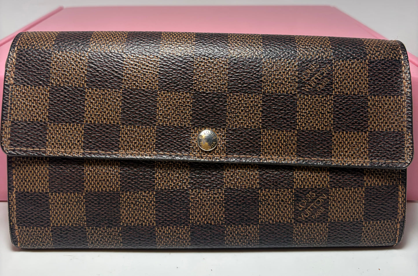 Louis Vuitton Damier Ebene Sarah Wallet