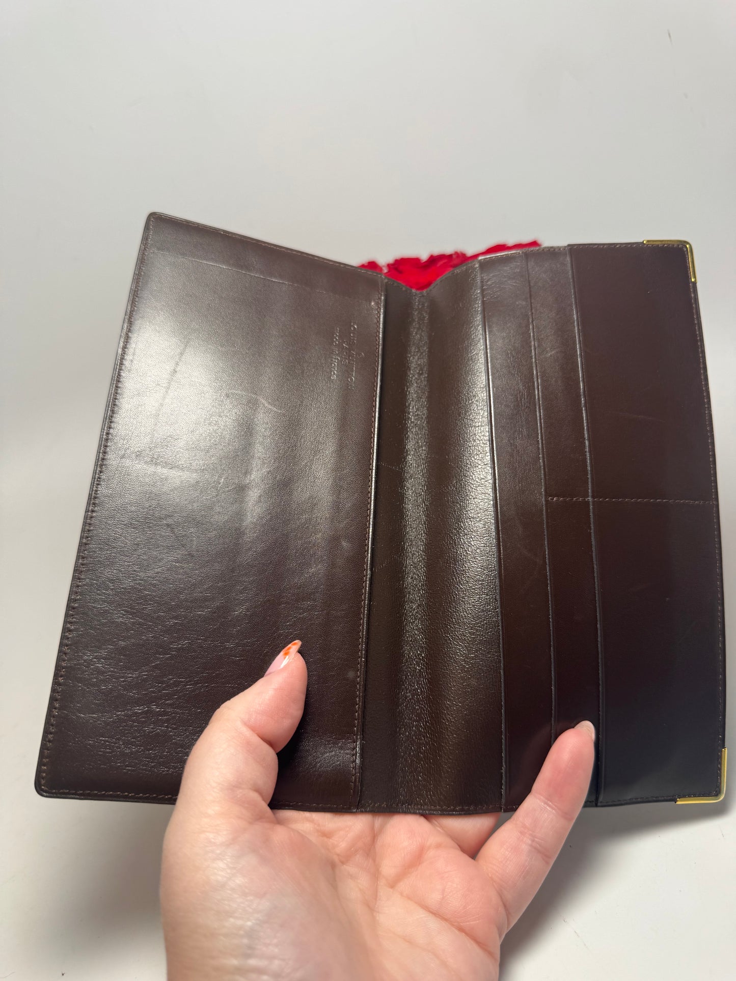 Louis Vuitton Monogram Checkbook Cover/Passport Cover/Wallet