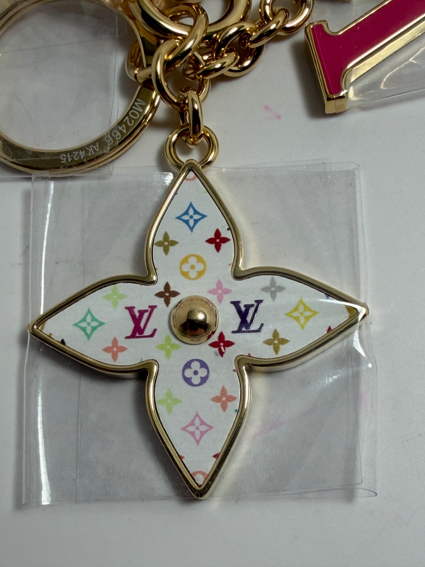 Louis Vuitton x Takashi Murakami Iconic Bag Charm Key Holder/Key Chain NWT in original packaging