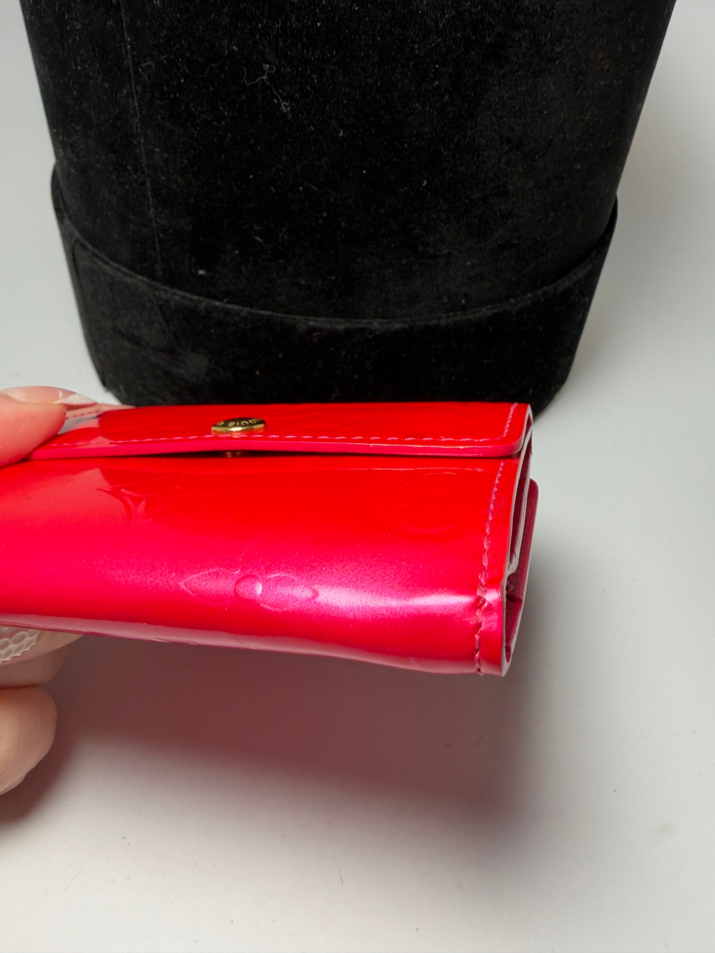 Louis Vuitton Pink Vernis Leather Wallet