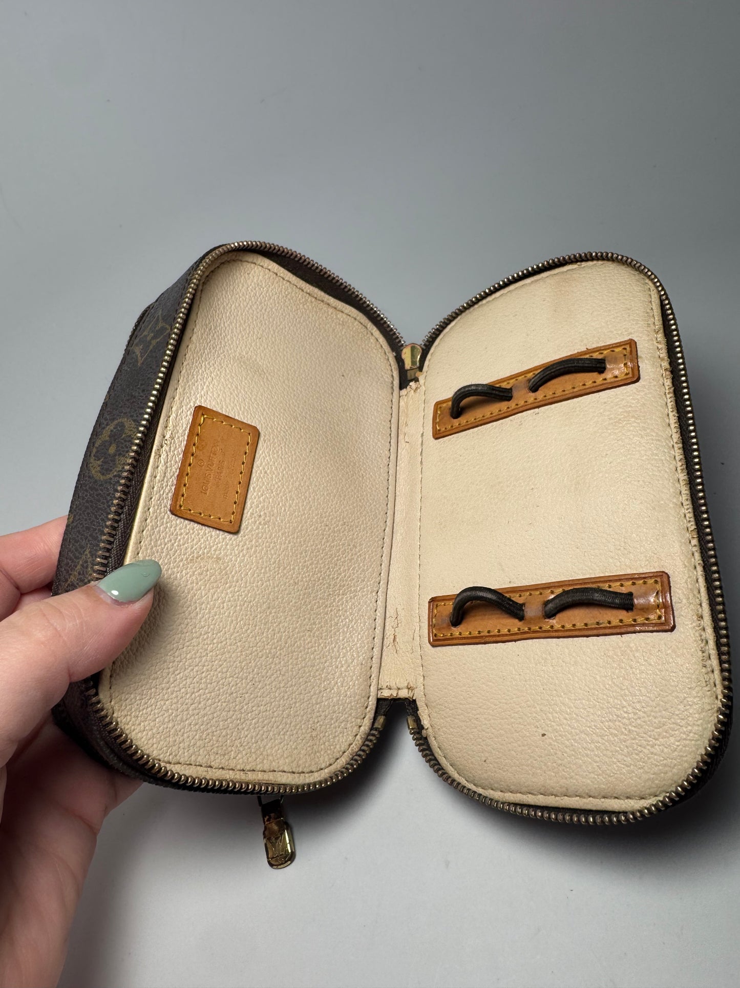 Louis Vuitton Trousse PM Monogram Canvas Toiltery Makeup Case/Pouch- July 2002