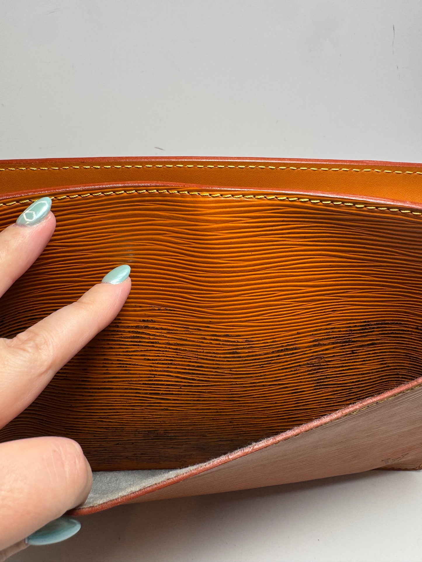 Louis Vuitton Pochette Homme Epi Leather Clutch