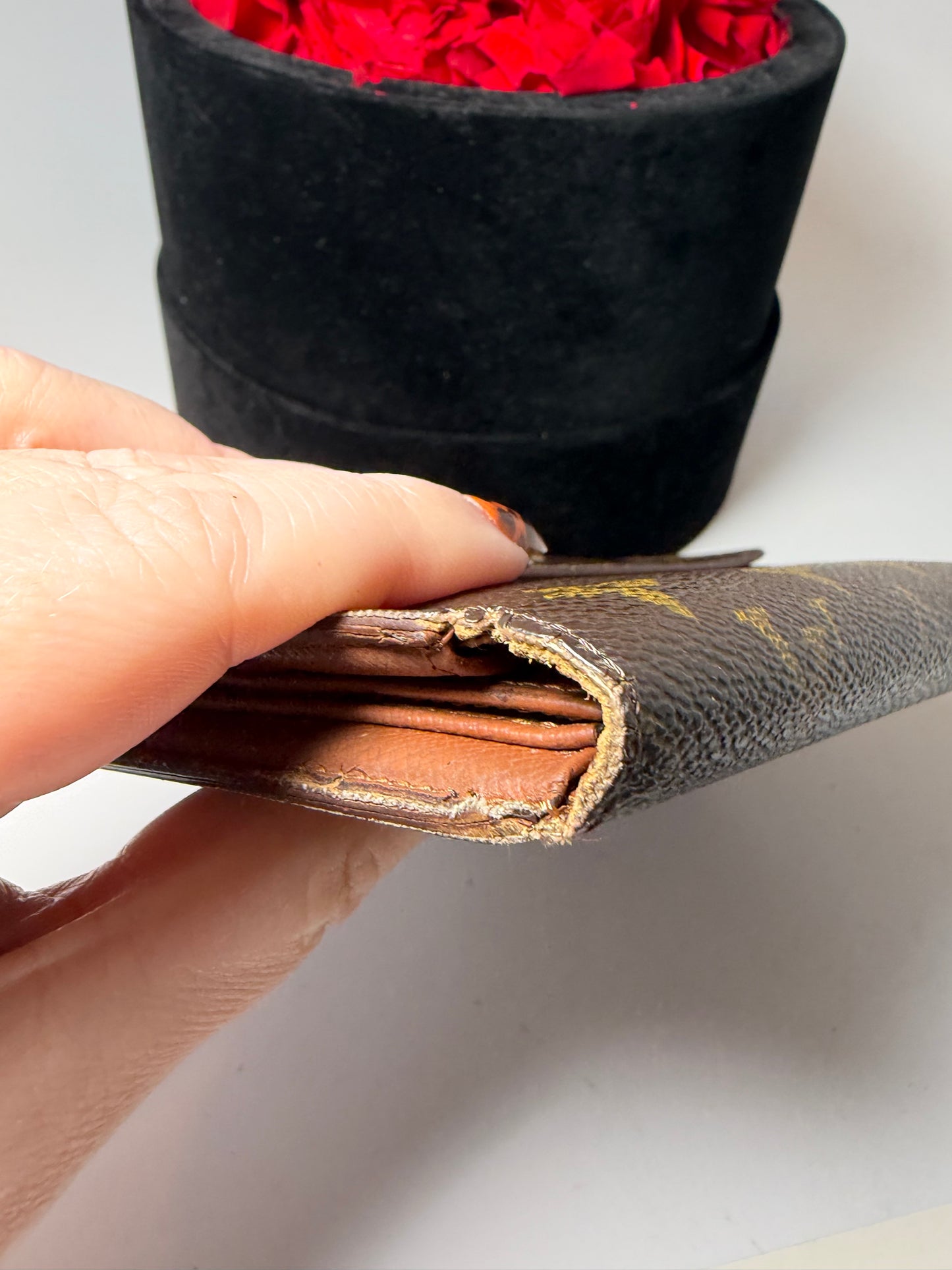 Louis Vuitton Etui Papier Tressor Monogram Wallet