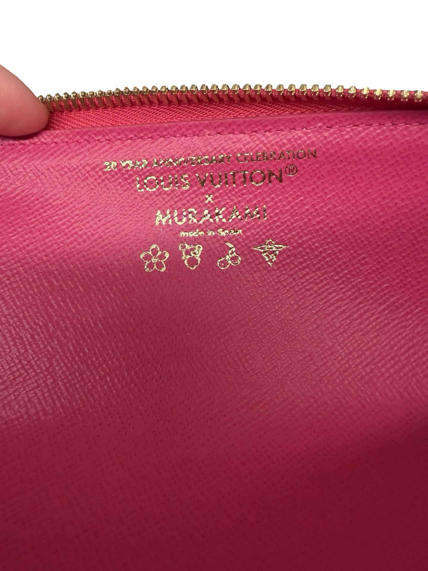 Louis Vuitton x Murakami Multicolor Charlotte Pencil Case/Pouch EUC W/box