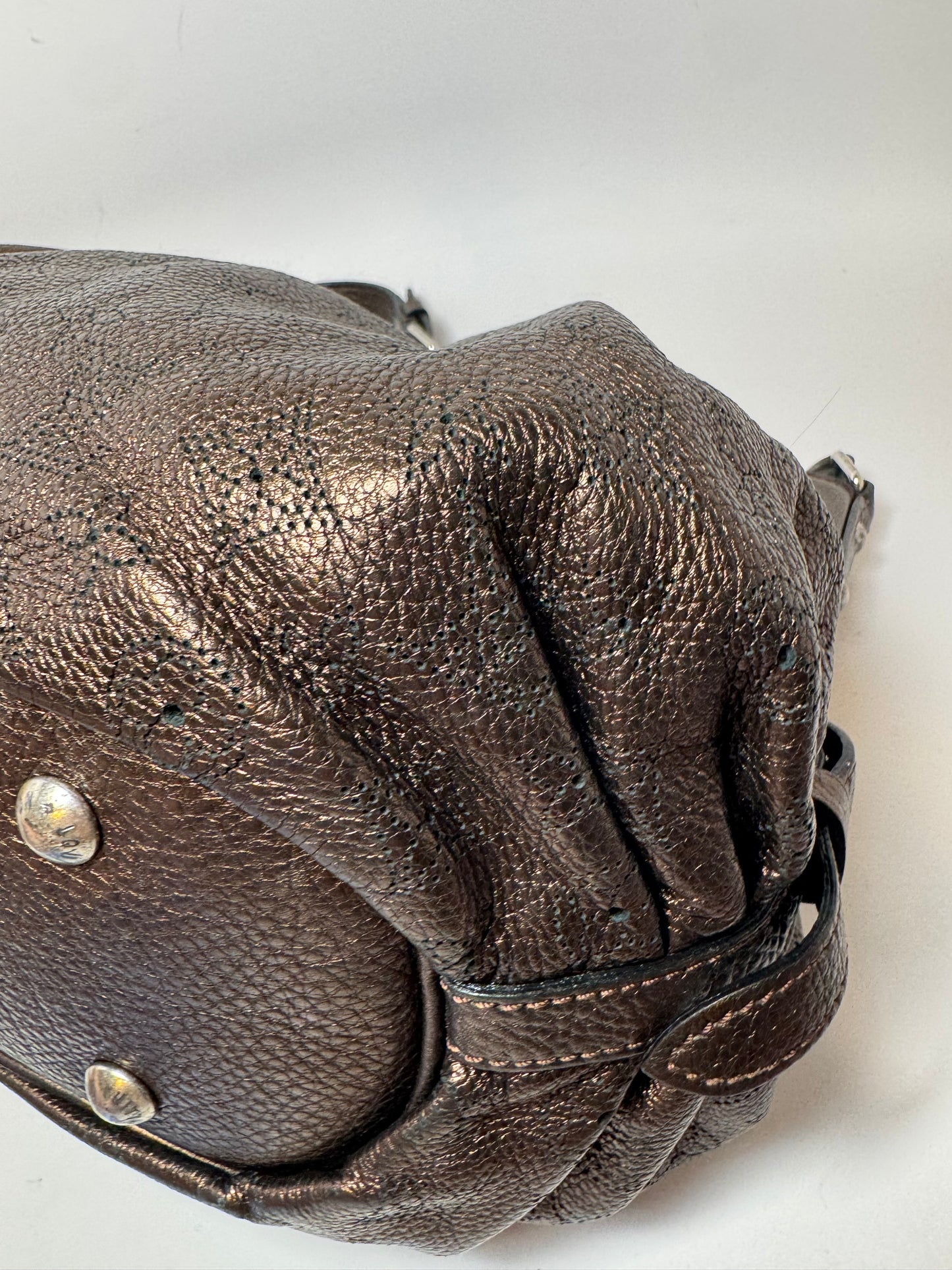 Louis Vuitton Mahina XS Mordore Metallic Bronze Leather 2Way Shoulder Bag/Crossbody