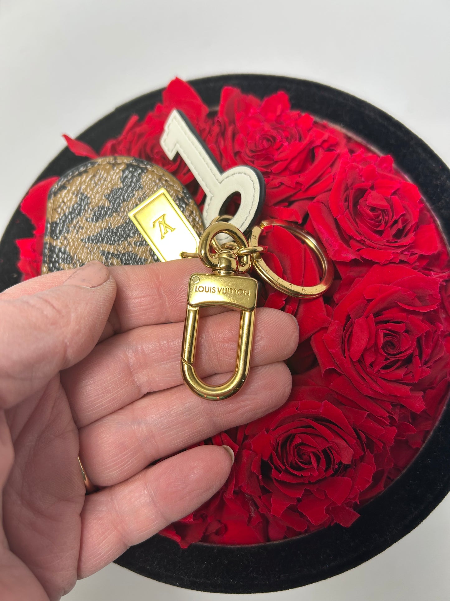 Louis Vuitton Boîte Chapeau Monogram Jungle Print Collection Bag Charm & Key Holder