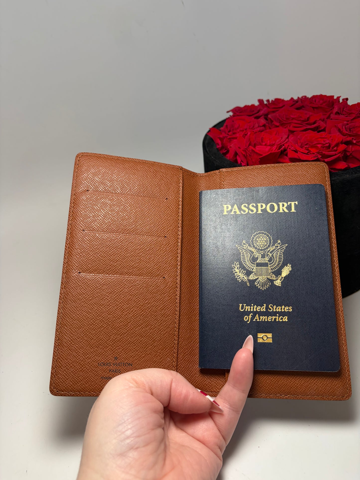 Louis Vuitton Slim Monogram Wallet/Checkbook Cover/Passport Holder