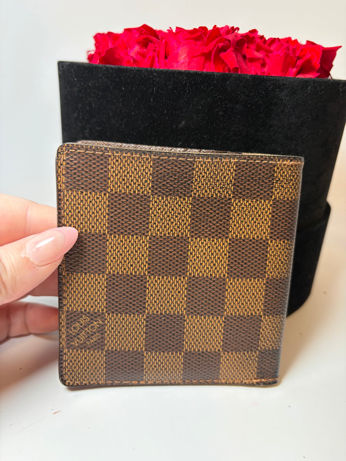Louis Vuitton Damier Ebene Slim Men’s Bifold Wallet