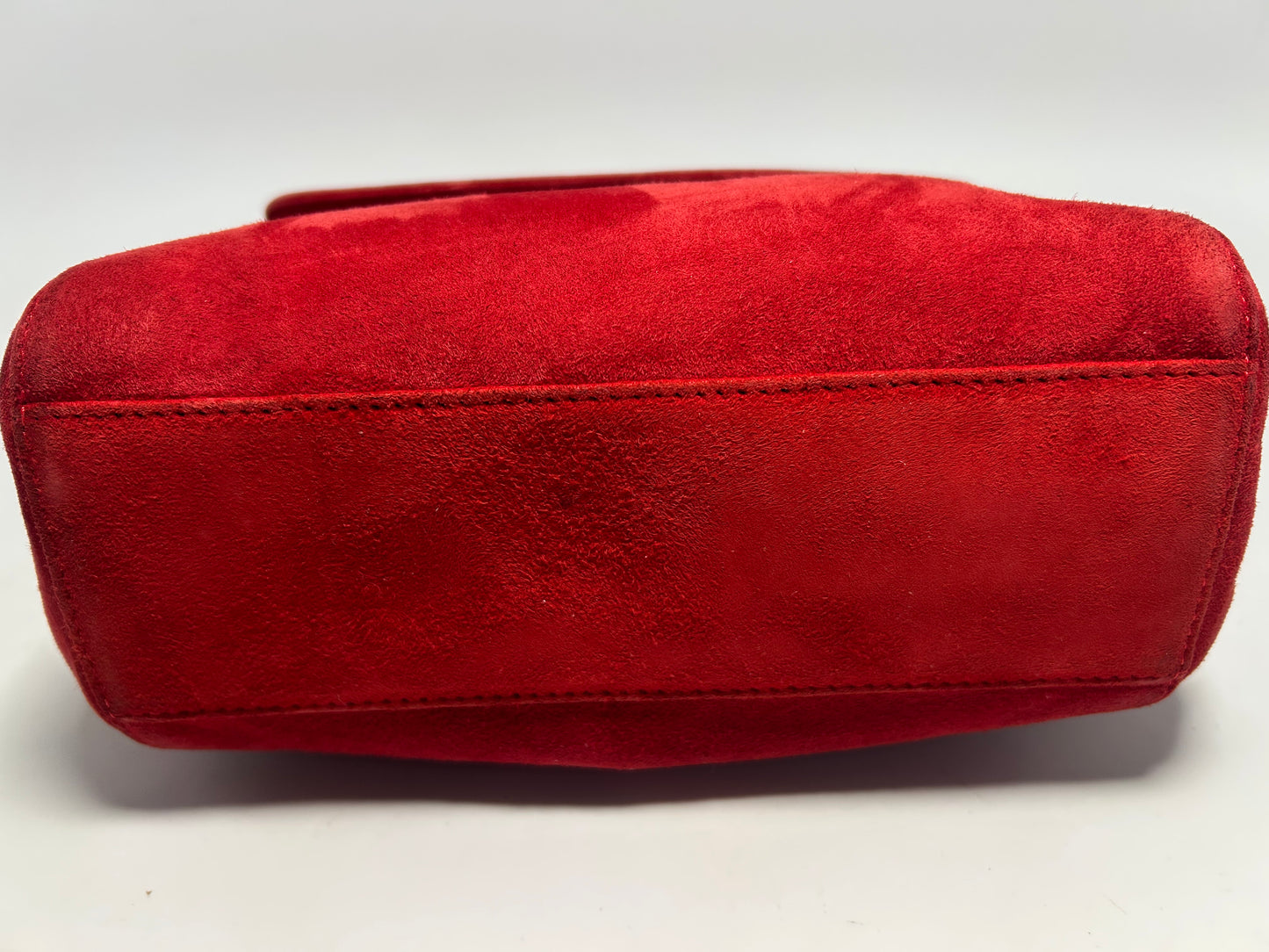 Prada Red Suede Chain Shoulder Bag