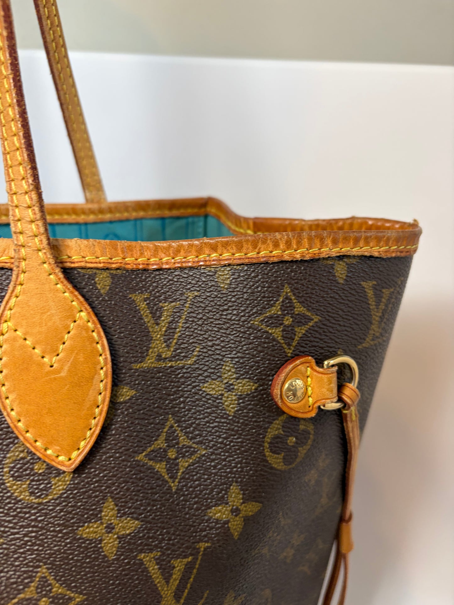Louis Vuitton Neverfull MM Tote– My Heritage Monogram Custom Stripe & Initials Comes with Legit App COA