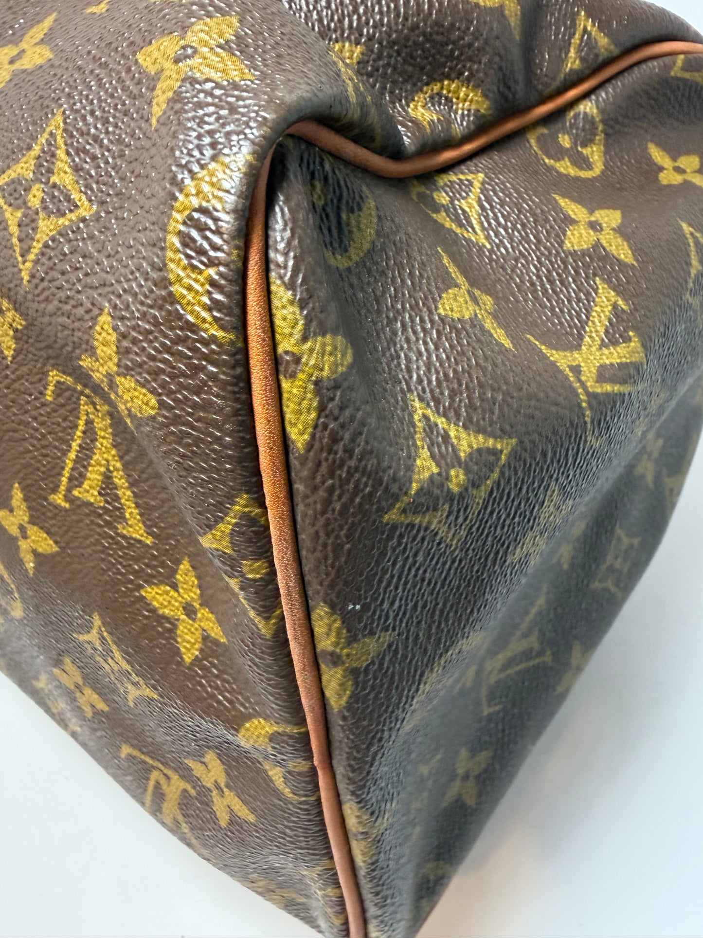 Louis Vuitton Speedy 30 Monogram Vintage Pre Date Code 80s/70s w/COA
