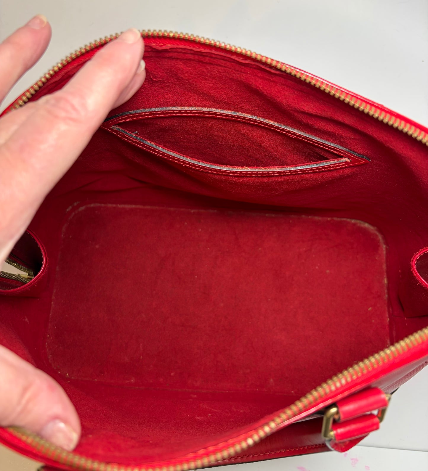 Louis Vuitton Alma PM Castillan Red Epi Leather
