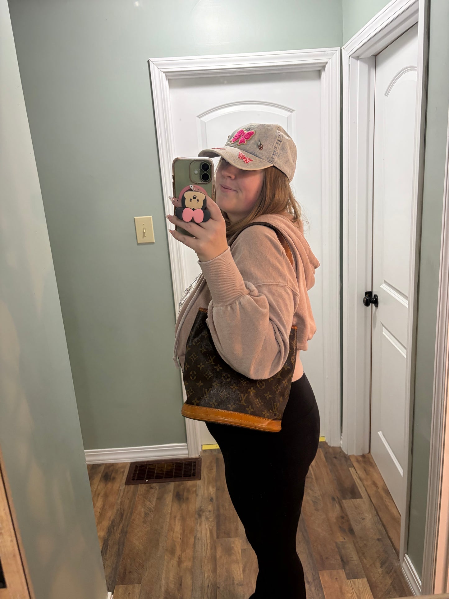 Louis Vuitton Monogram Petit Bucket Bag Tote