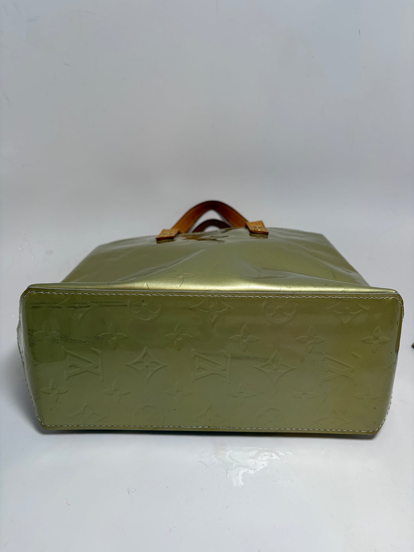 Louis Vuitton Reade PM Pistachio Green Vernis Leather Monogram Mini Tote