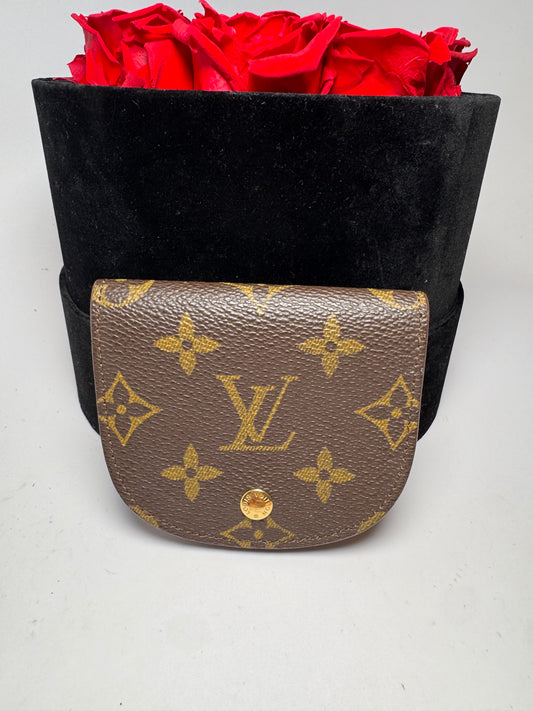 Louis Vuitton Monogram Porte Monnaie Gousset Coin Purse/Pouch