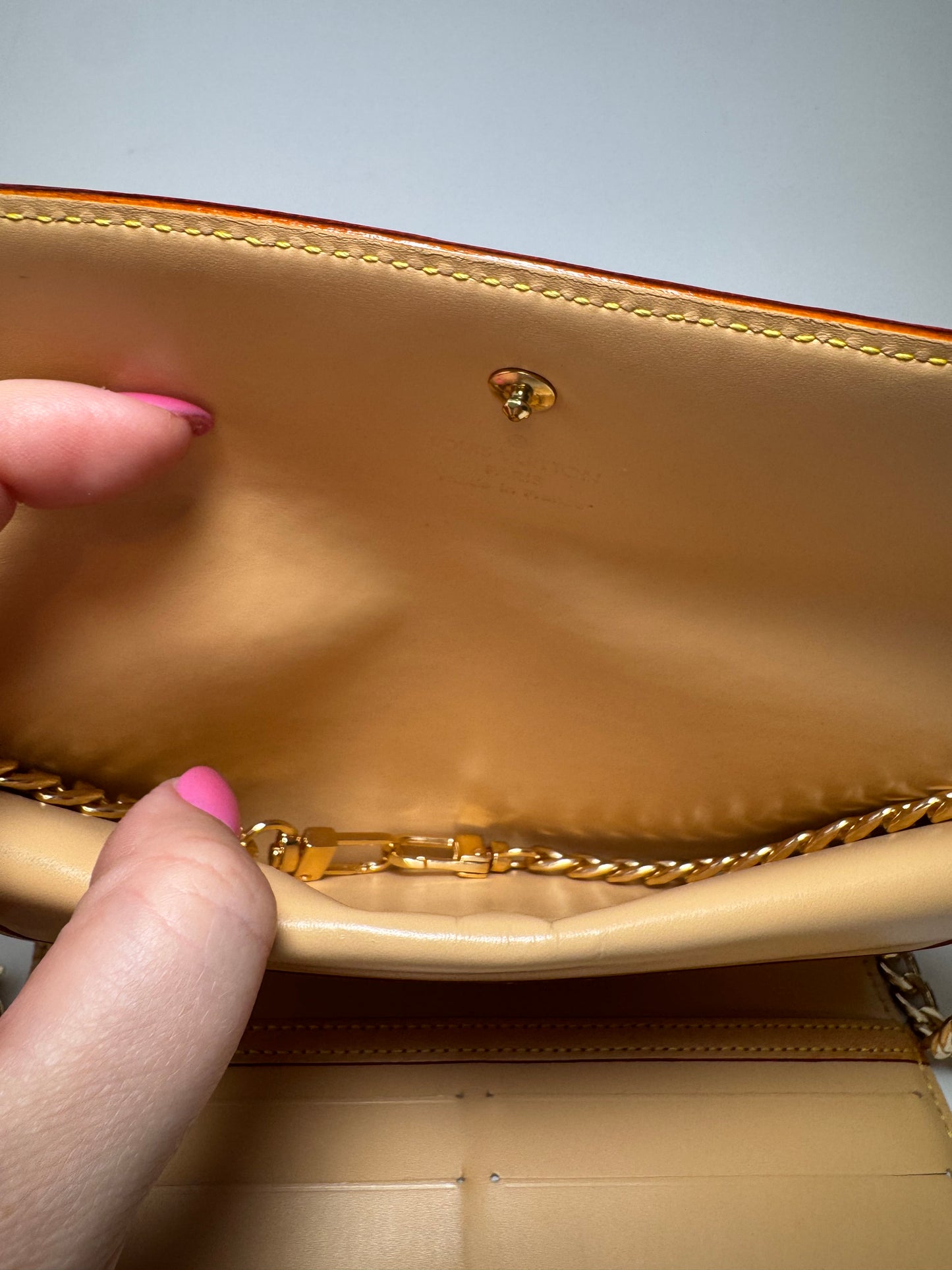 Louis Vuitton Multicolor Porte Tressor International Wallet on chain- April 2005 in France