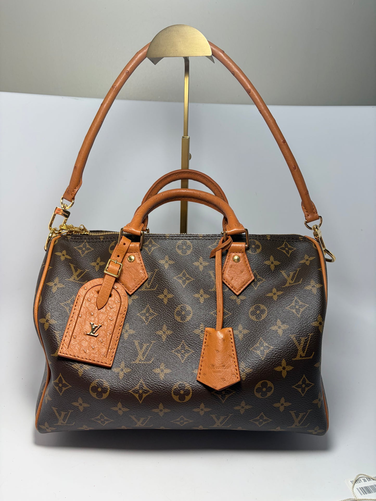 Louis Vuitton Speedy Soft 30 Boho w/Ostrich Leather
