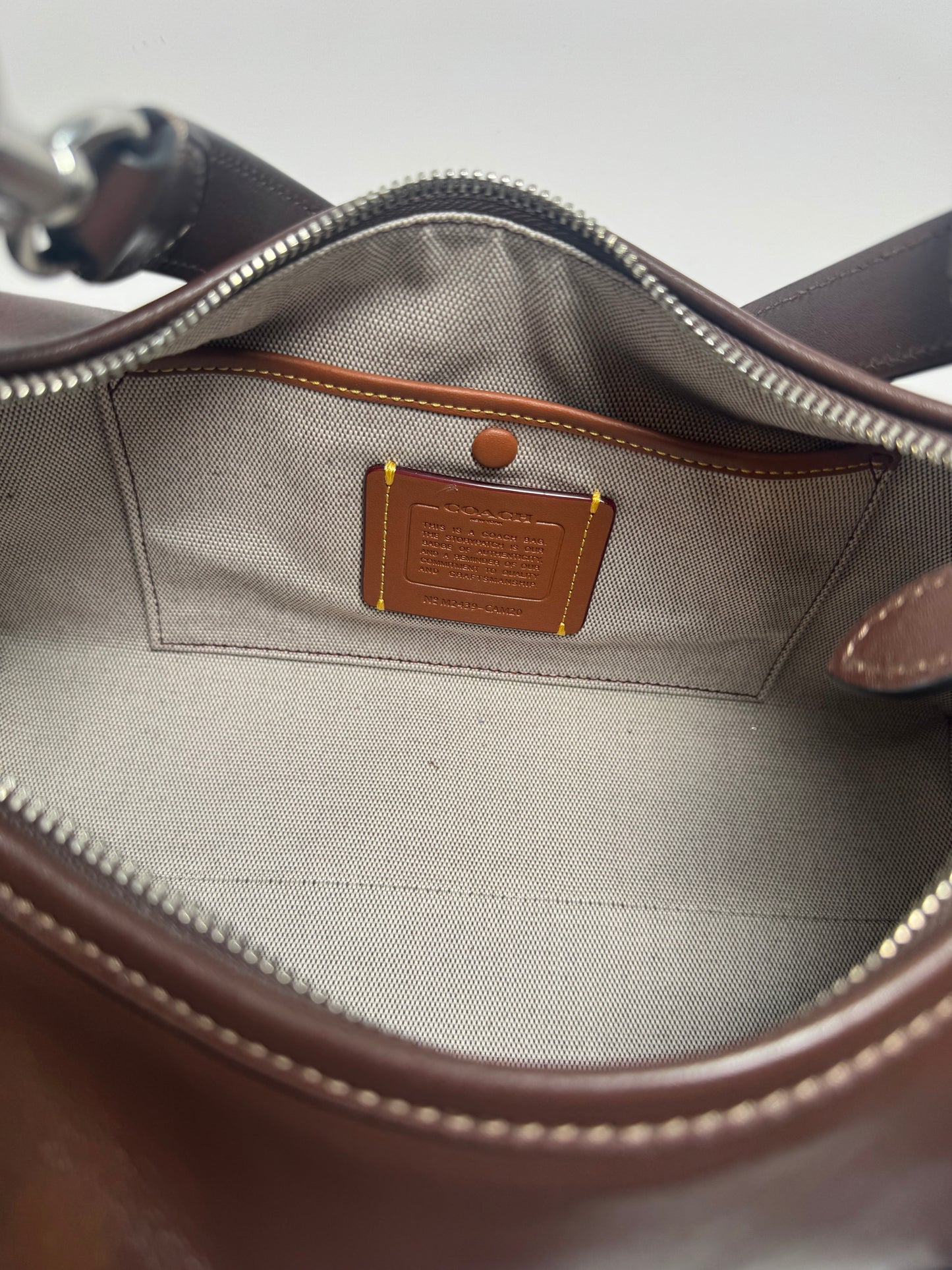 Coach Pocket Juliet 30 in Maple Glazed Leather NWOT