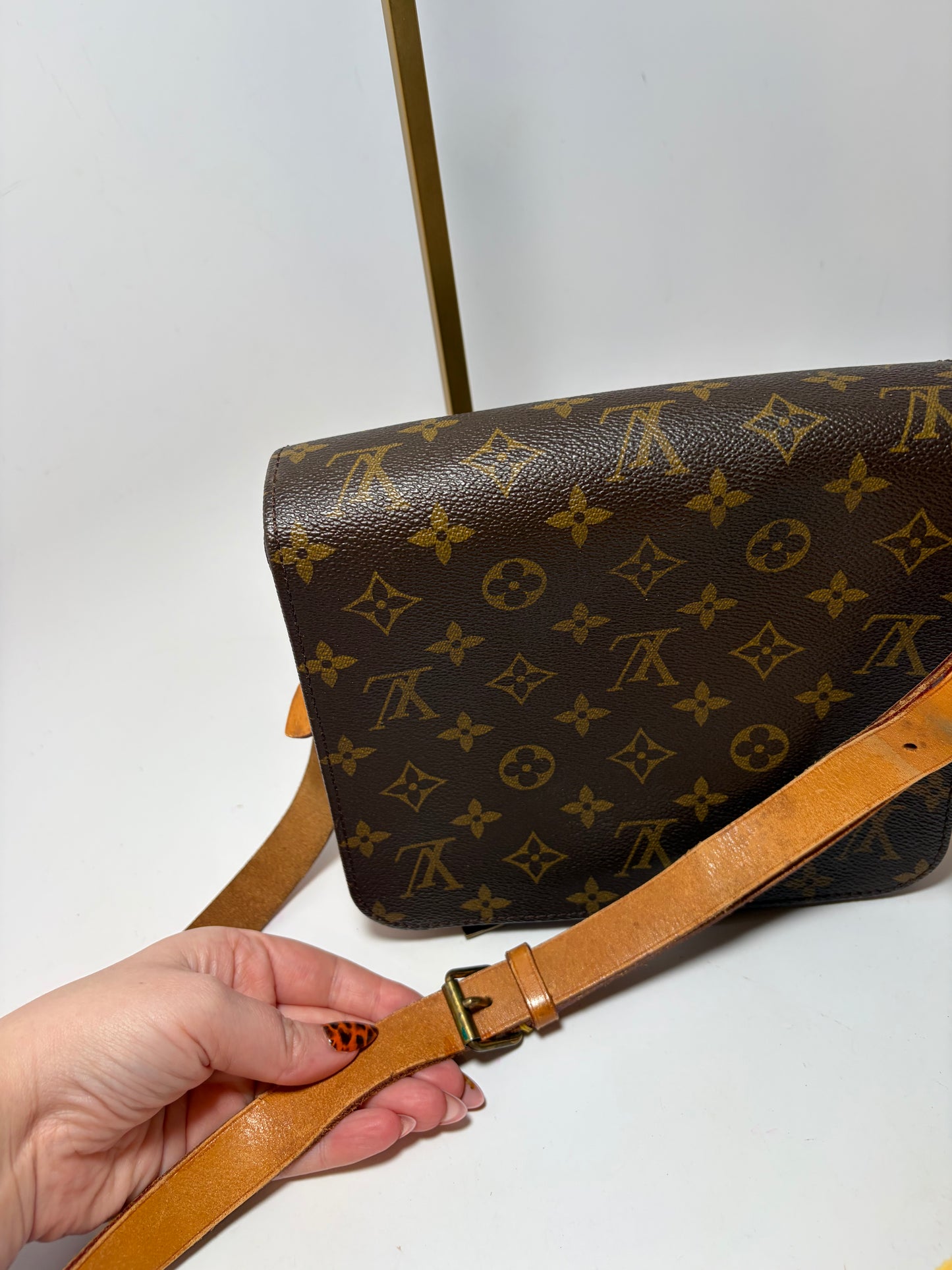Louis Vuitton Cartouchière MM Monogram Crossbody/Shoulder Bag