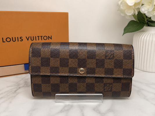 Louis Vuitton Damier Ebene Sarah Wallet