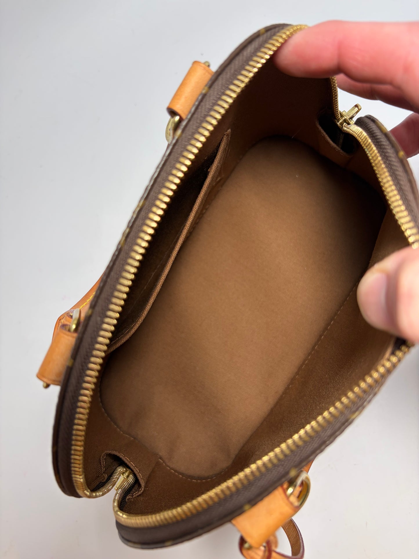 Louis Vuitton Alma BB Monogram with COA & Crossbody Strap