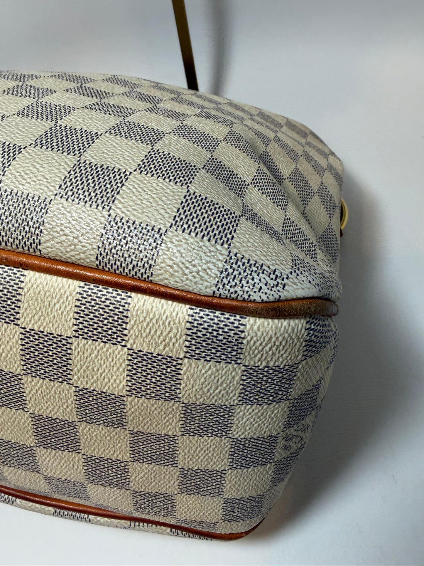 Louis Vuitton Delightful PM Damier Azur Shoulder Bag w/COA