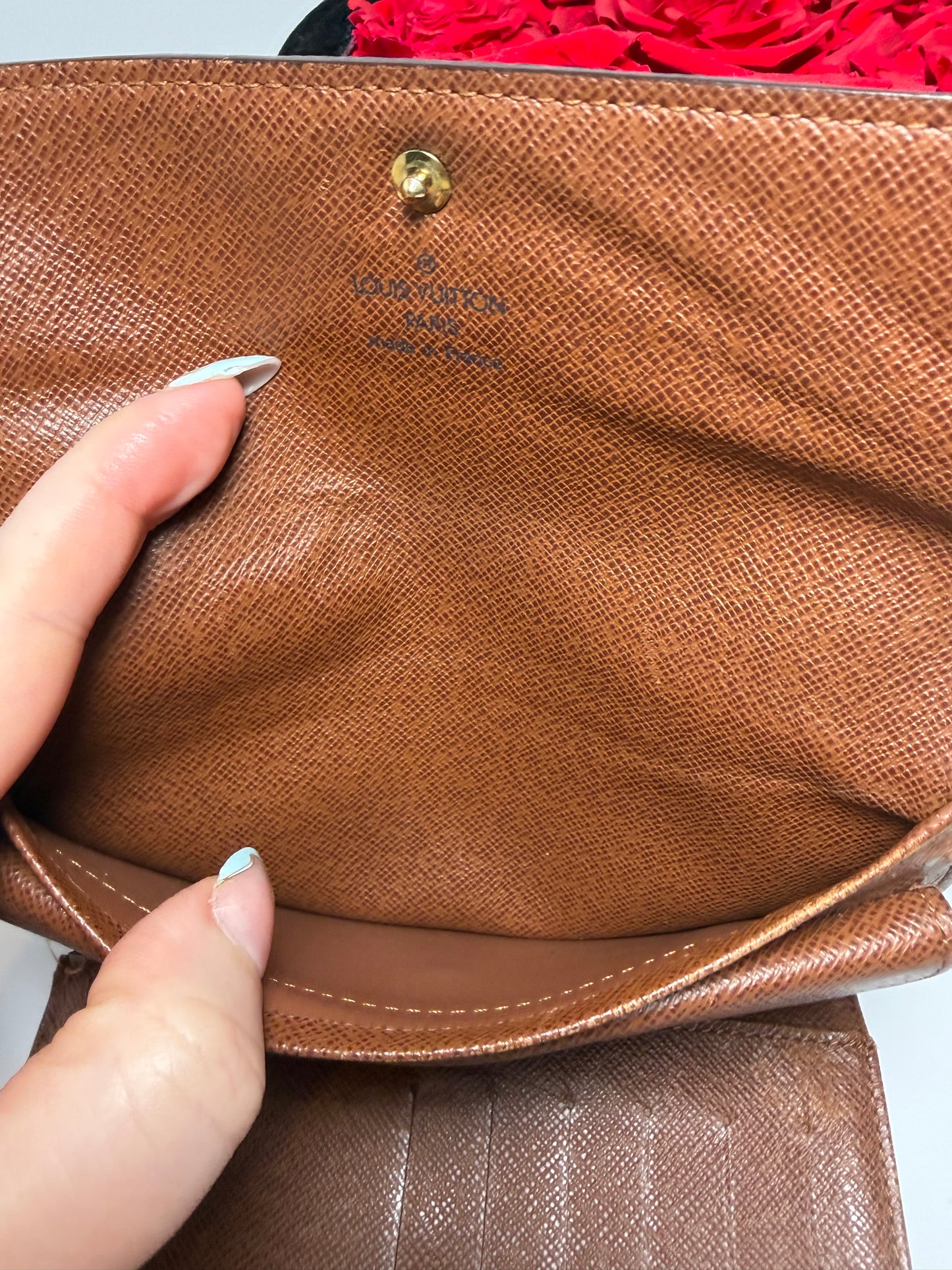 Louis Vuitton Porte Tressor Etui Papier Monogram Trifold Wallet