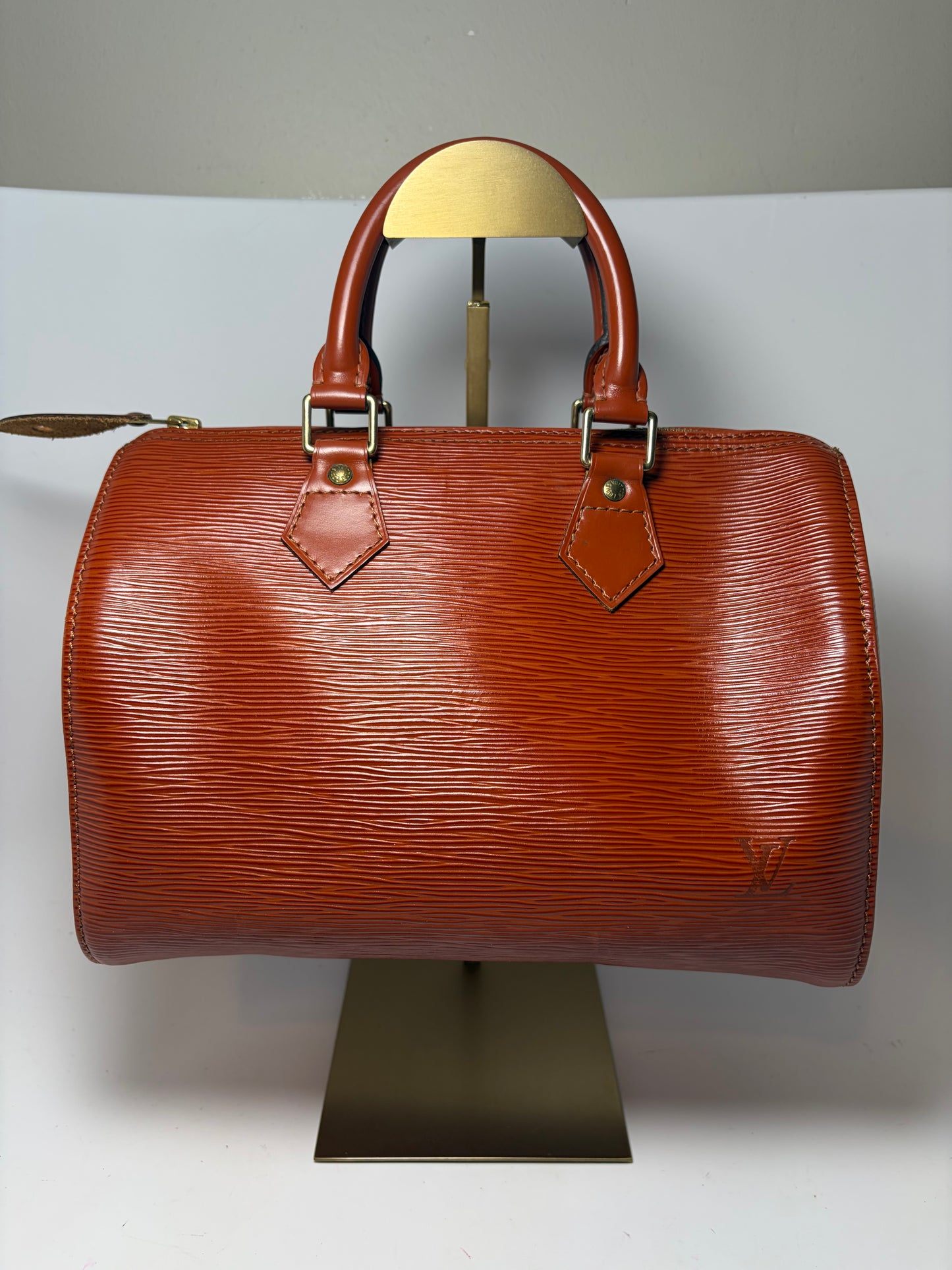 Louis Vuitton Speedy 25 Kenyan Fawn Epi Leather w/Entrupy Certificate