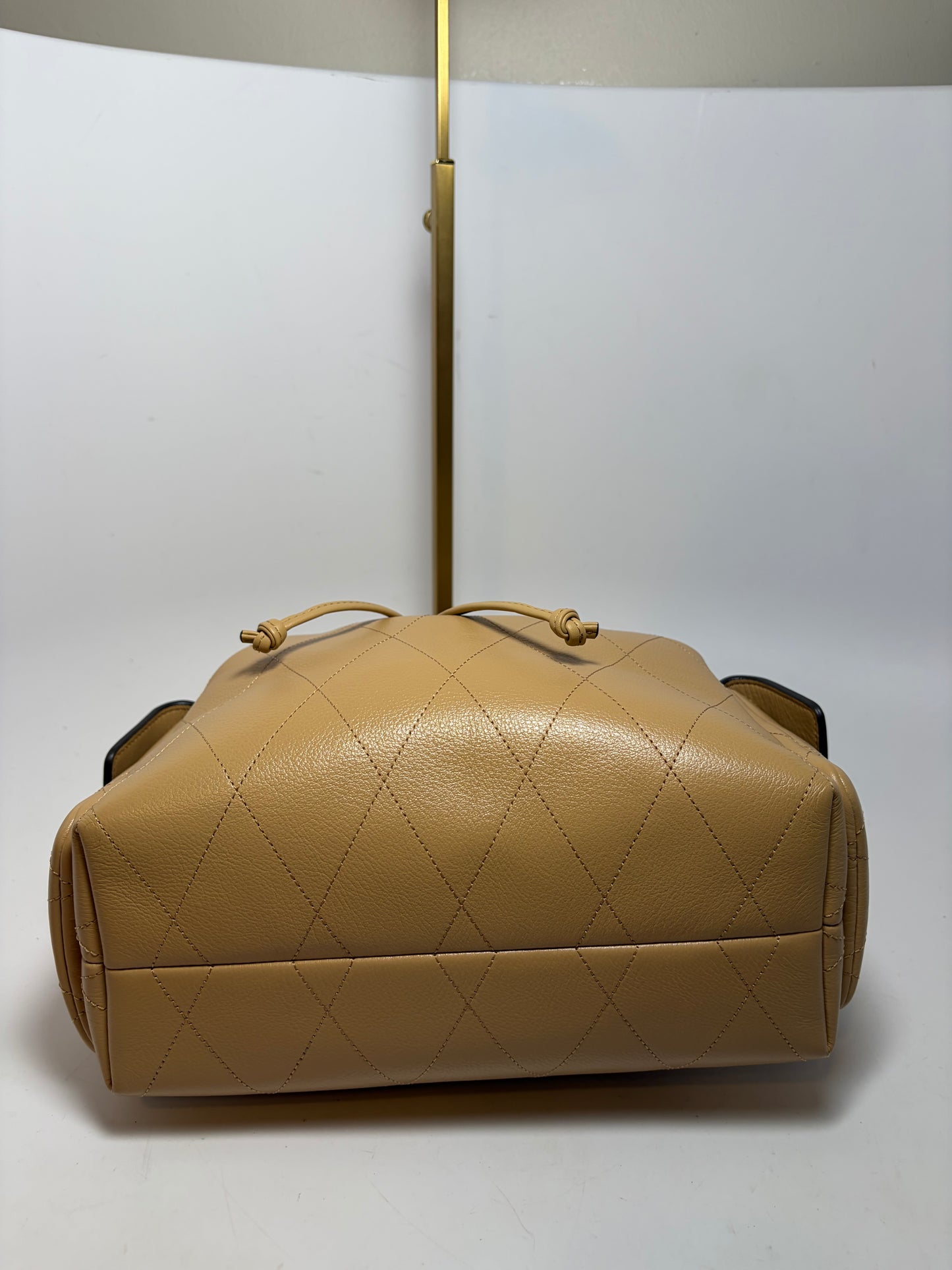 Tory Burch Small Charlie Drawstring Bag/Crossbody in Pecan NWT