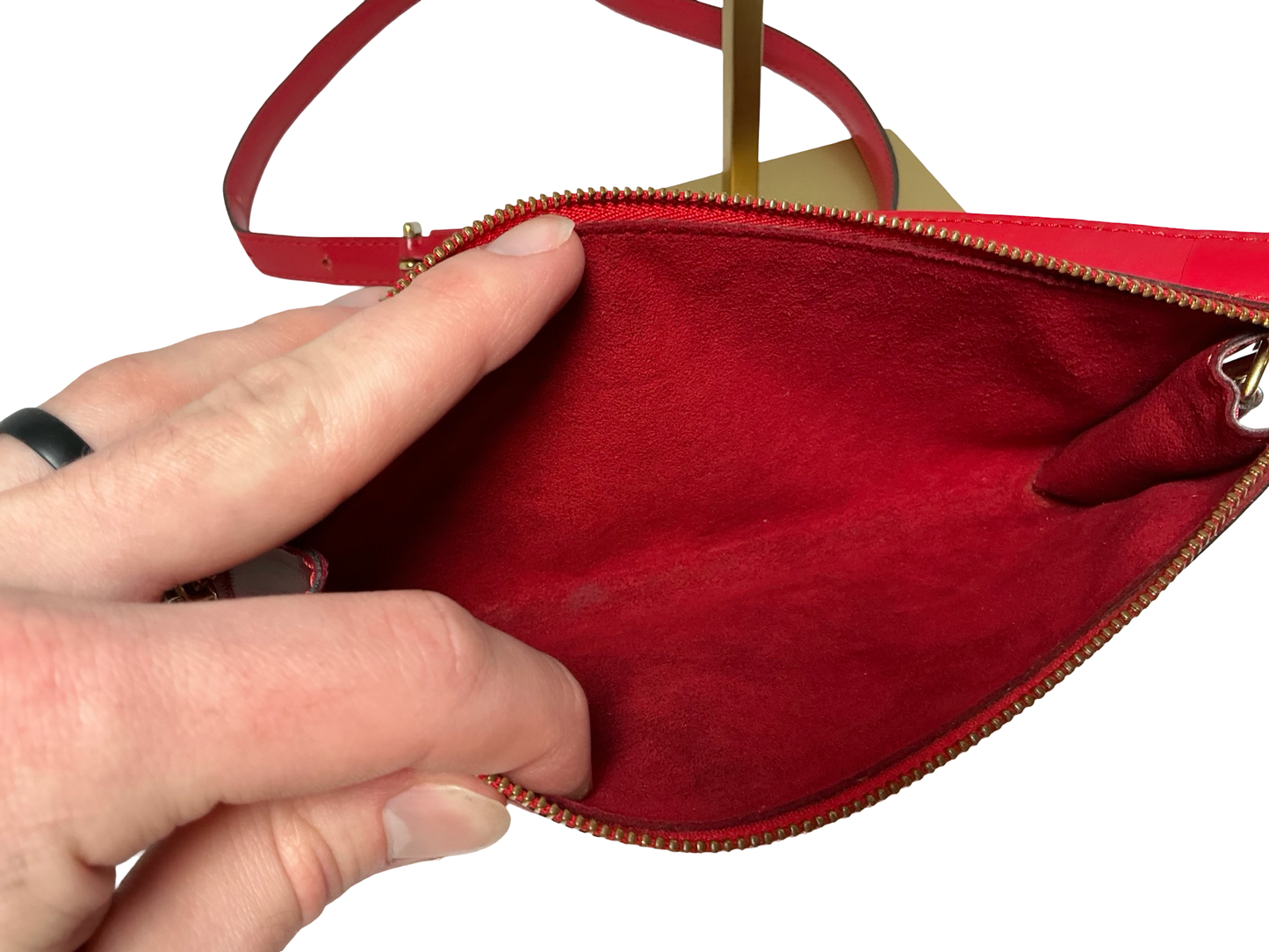 Louis Vuitton Accessories Pouch Pochette Crossbody Red Epi Leather