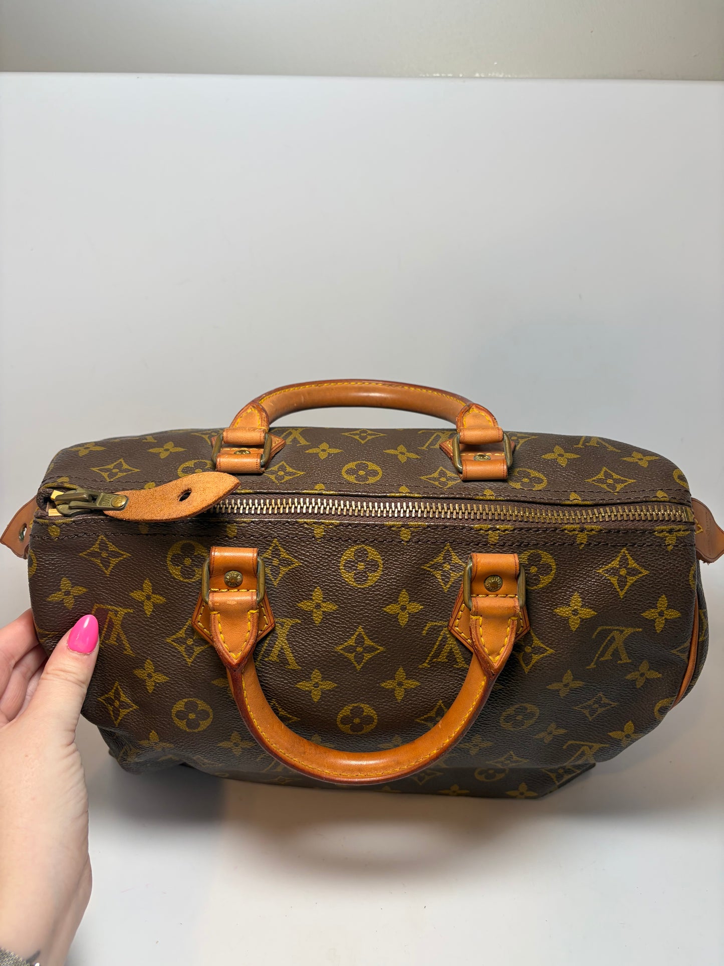 Louis Vuitton Speedy 30 Monogram Vintage Pre Date Code 80s/70s w/COA
