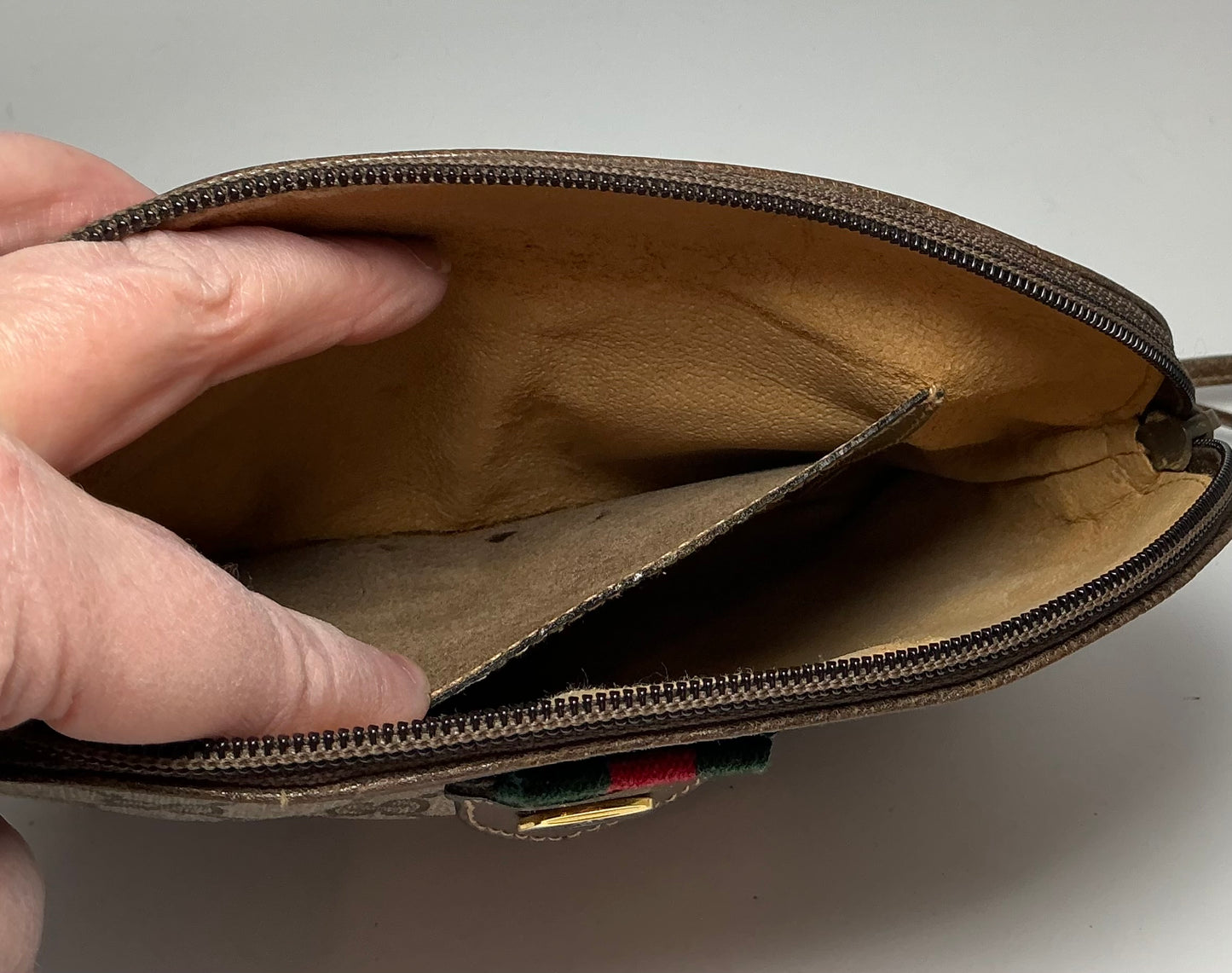 Gucci GG Supreme Web Canvas & Leather Crossbody