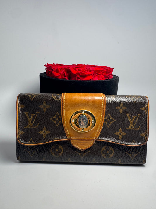 Louis Vuitton Boetie Wallet Monogram & Vachetta Leather Made in Spain 2012