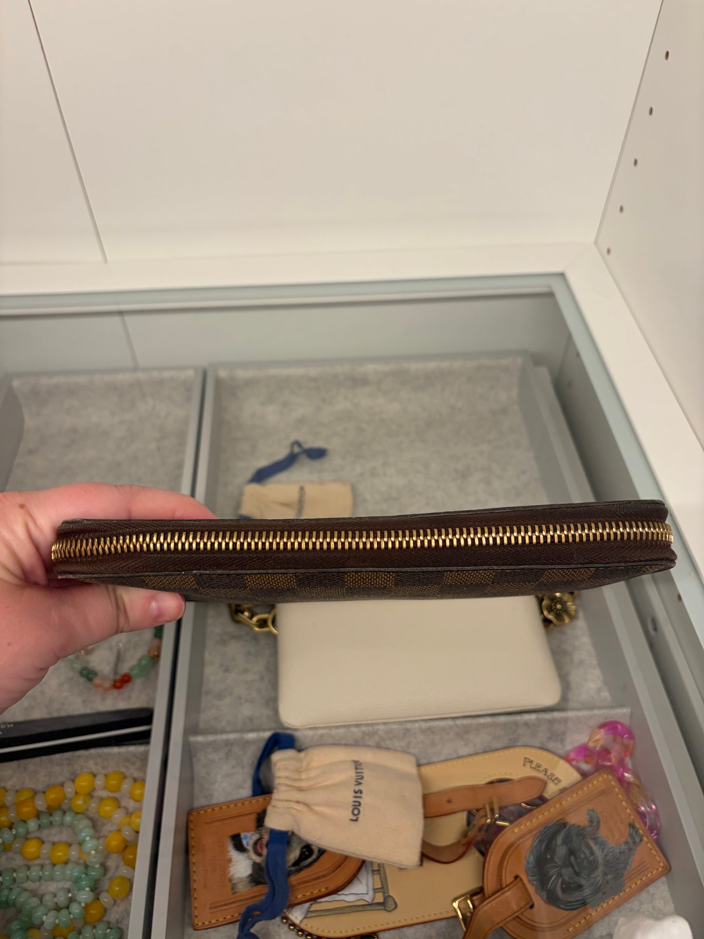 Louis Vuitton Damier Ebene Zippy Organizer Wallet