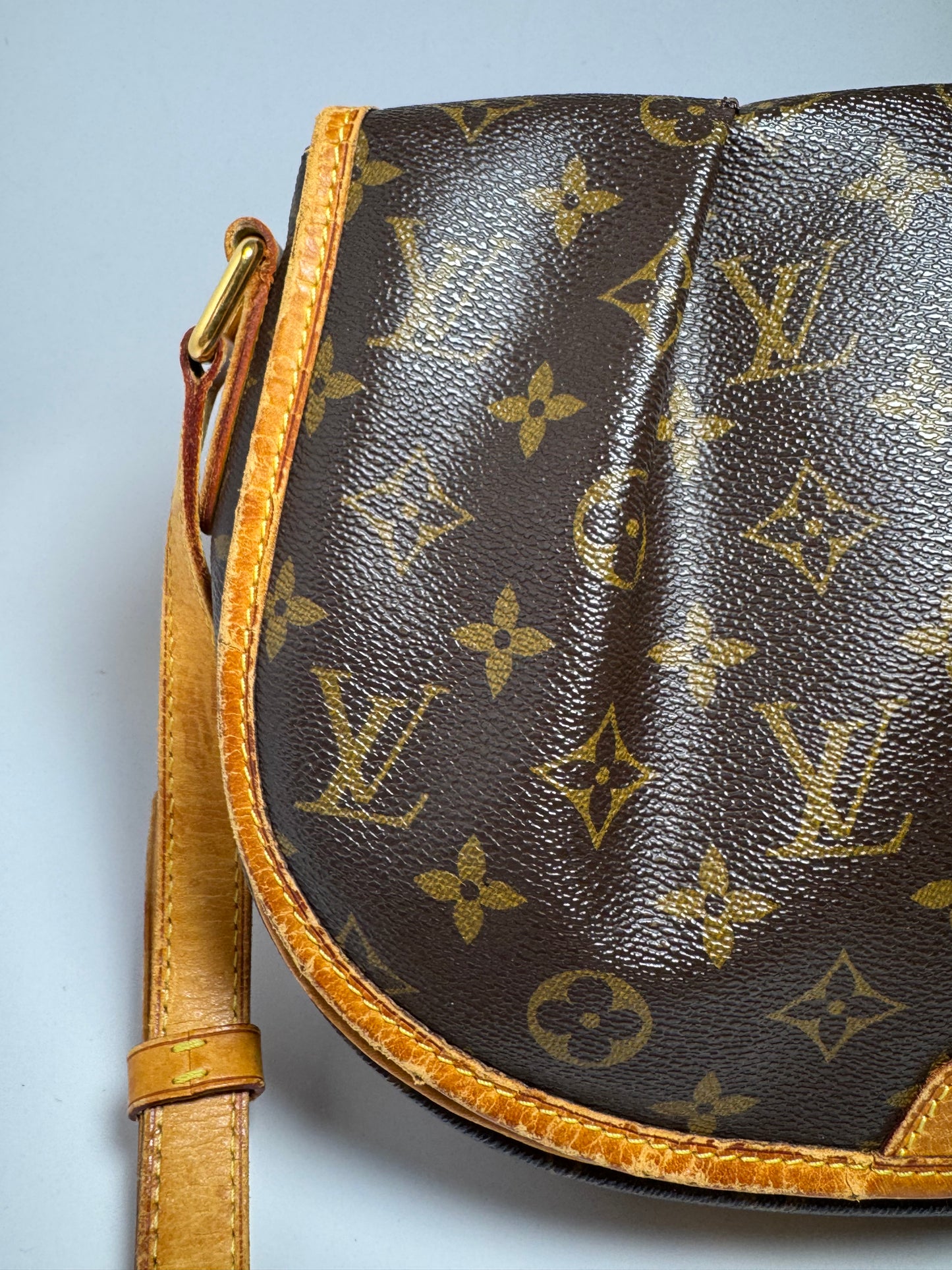 Louis Vuitton Menilmontant PM Monogram Pleated Crossbody