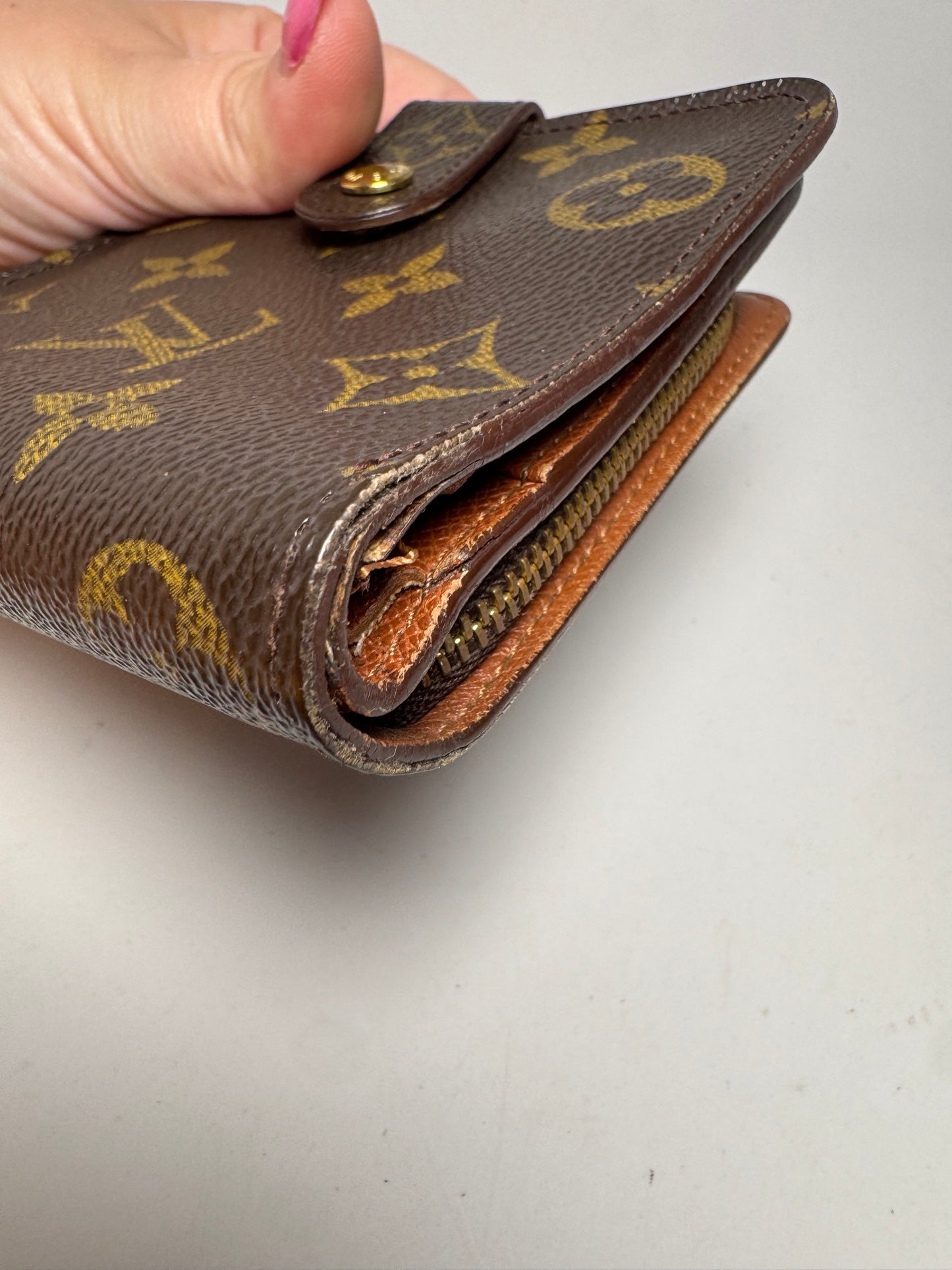 Louis Vuitton Monogram Compact Zippy Wallet Made in Spain, May 1998