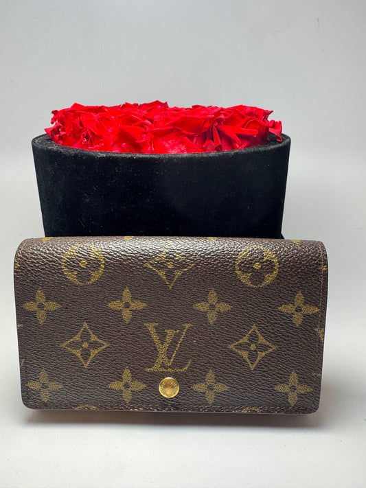 Louis Vuitton Monogram Porte Monnaie Tressor Wallet