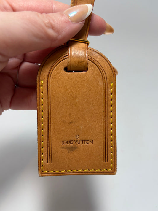 Louis Vuitton Large Vachetta Leather Luggage Tag