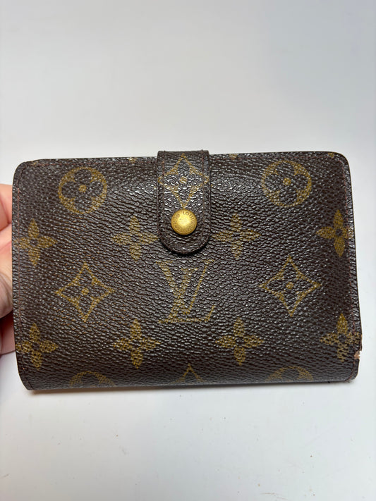 Louis Vuitton French Purse Monogram Kiss Lock Wallet