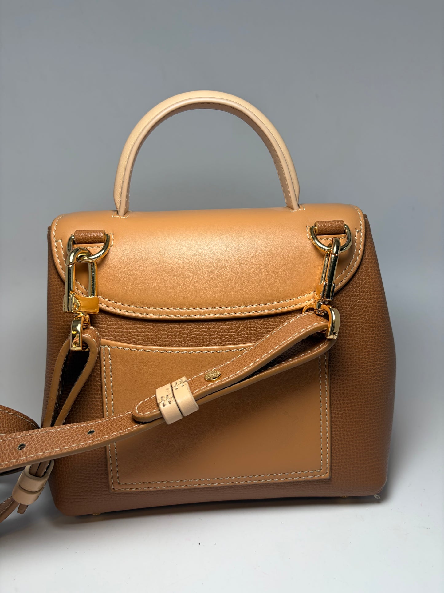 Polène Un Nano Trio Camel Crossbody