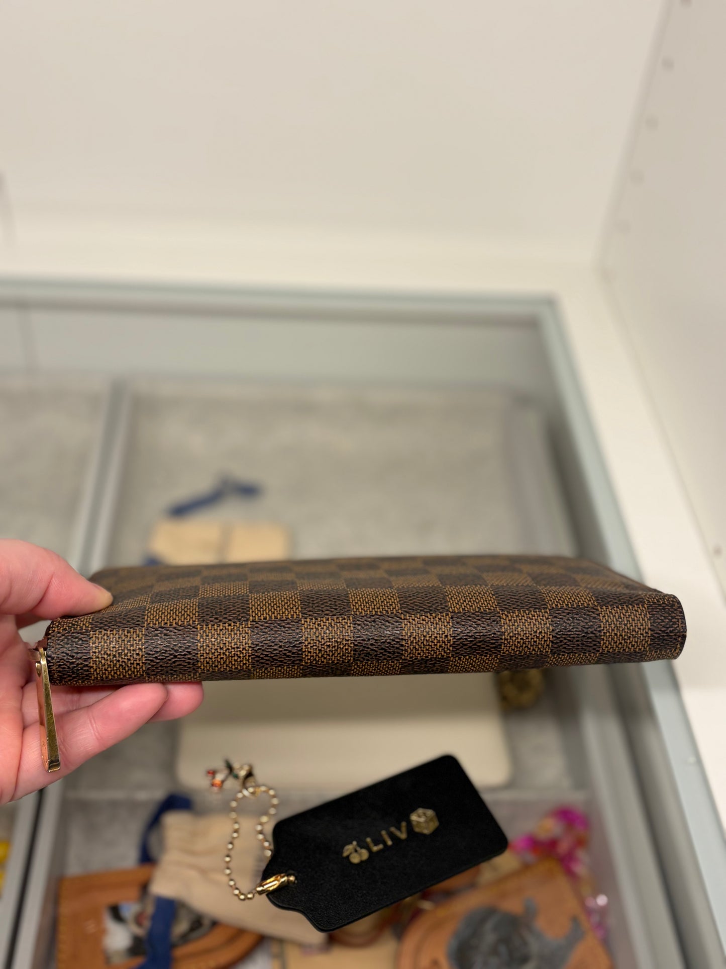 Louis Vuitton Damier Ebene Zippy Organizer Wallet