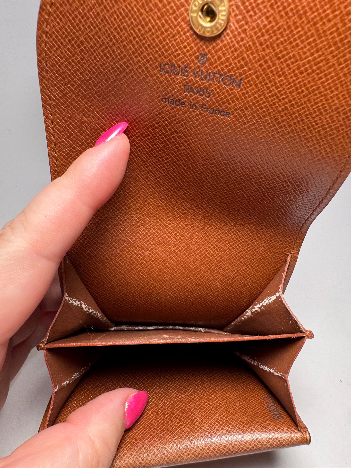 Louis Vuitton Monogram Porte Monnaie Gousset Coin Purse/Pouch