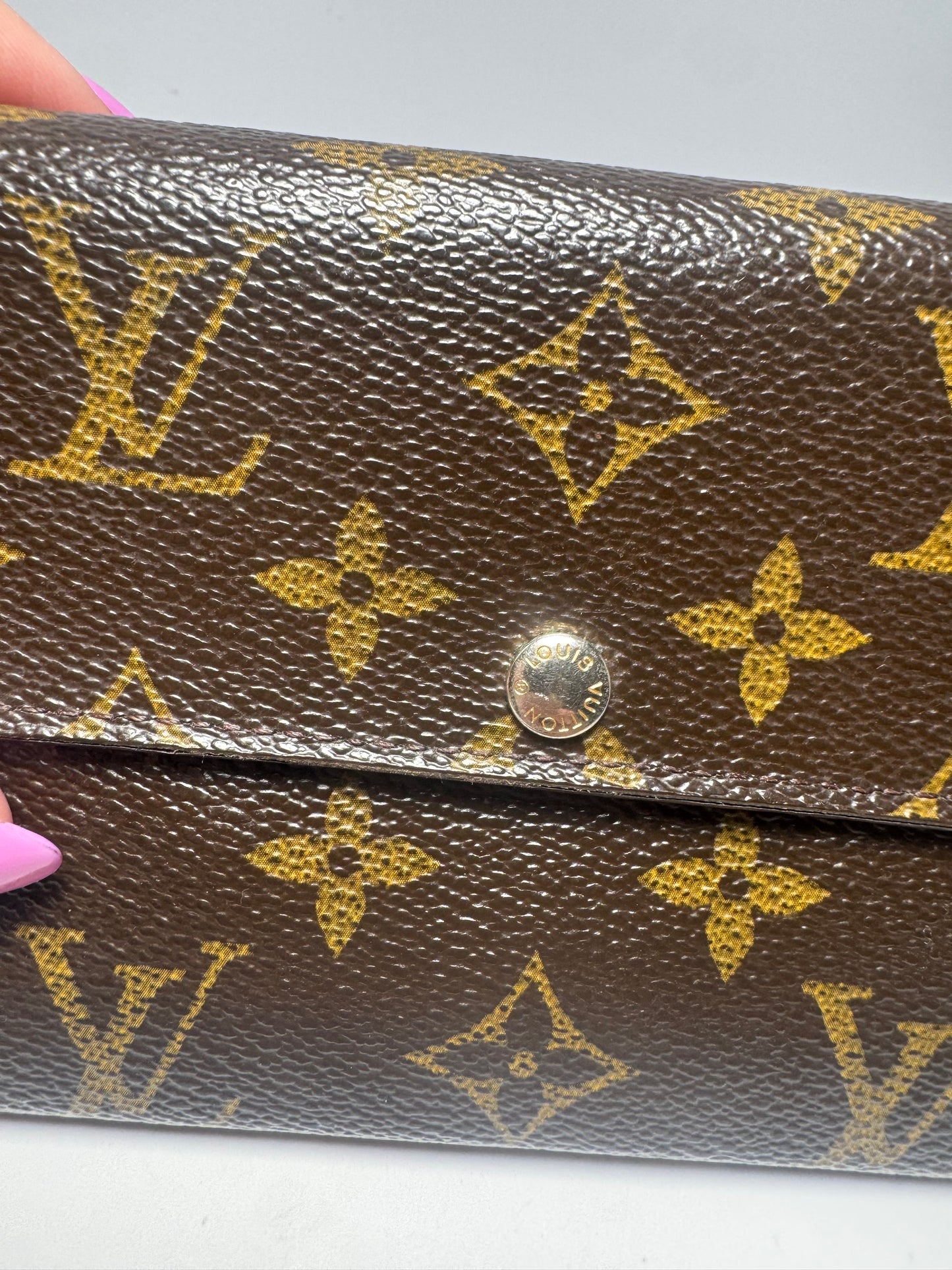 Louis Vuitton Porte Monnaie Credit Card Wallet Monogram- Made in Spain 2006