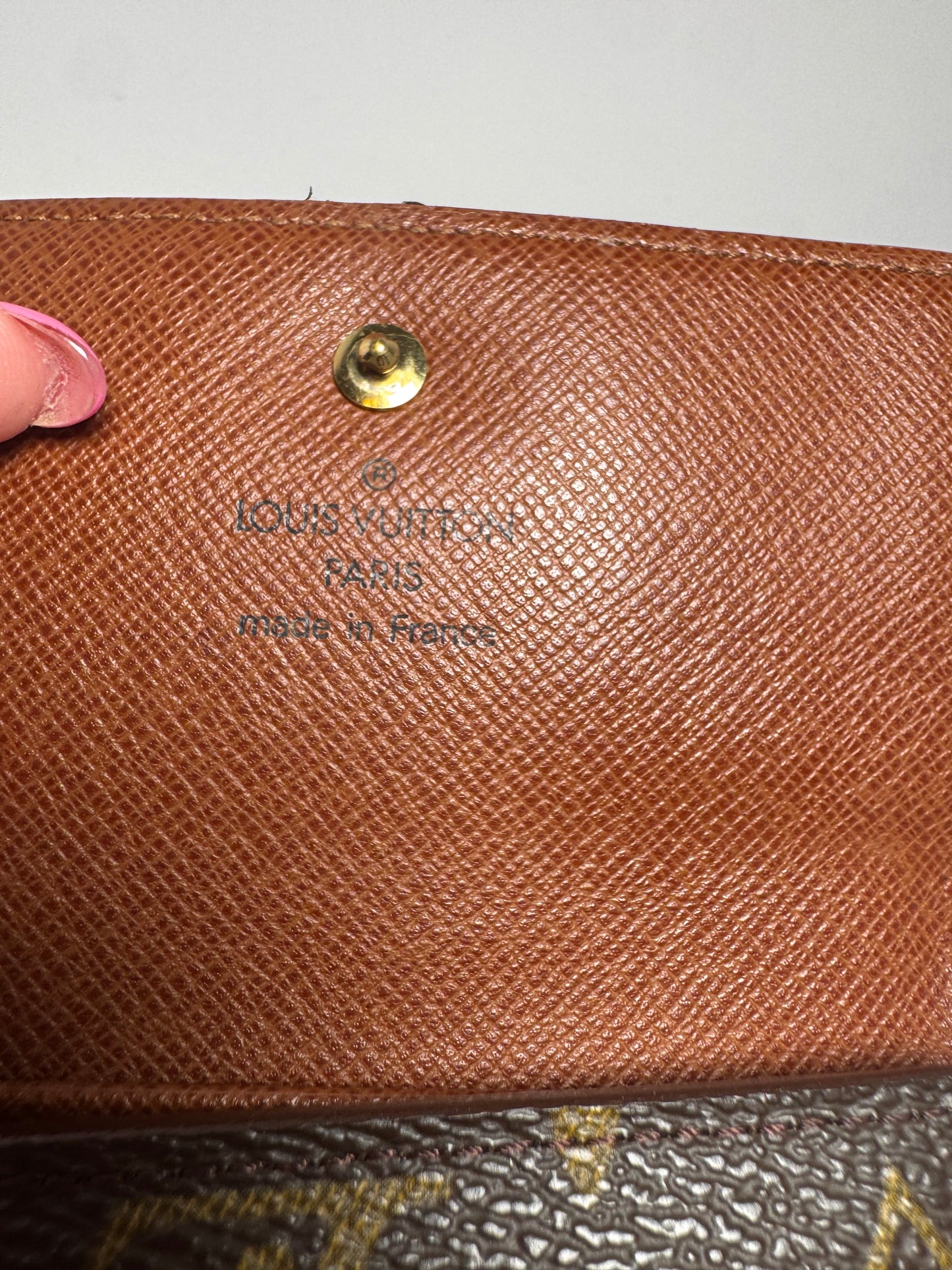 Louis Vuitton Elise Compact Monogram Wallet Made in France May 2000
