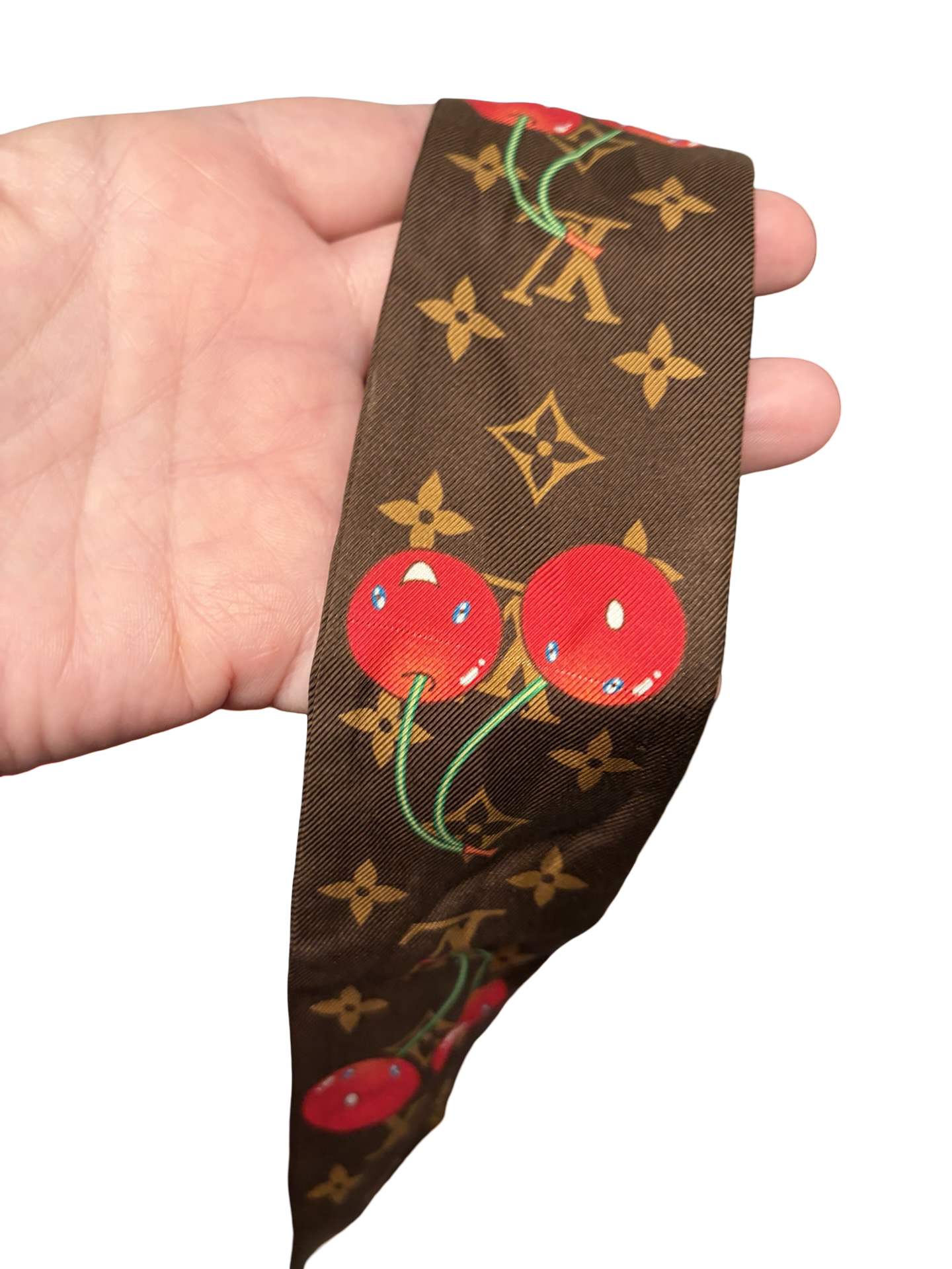 Louis Vuitton Murakami Cherry BB Bandeau Scarf w/COA