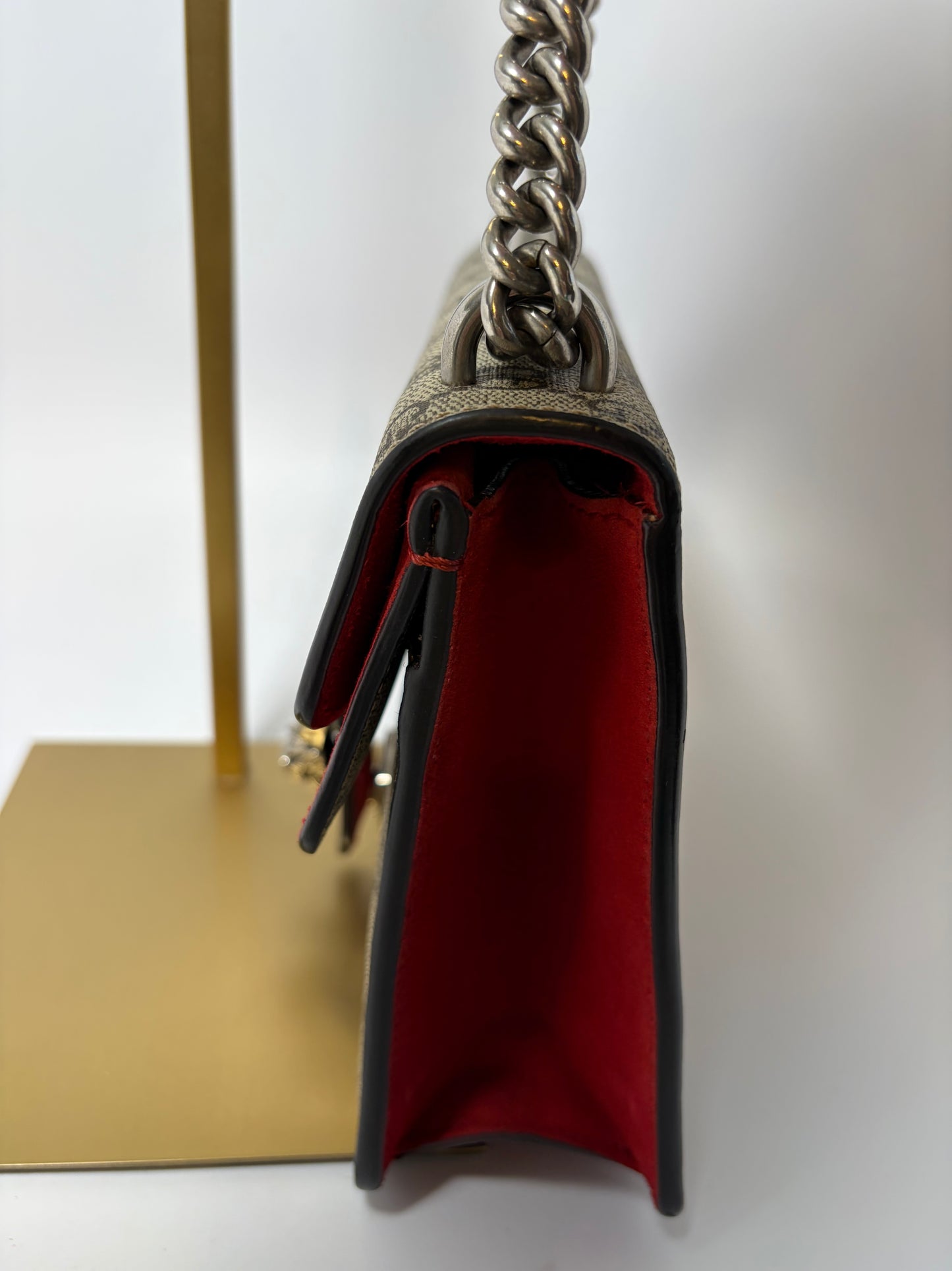 Gucci GG Supreme Dionysus Mini Shoulder Bag with Chain Strap