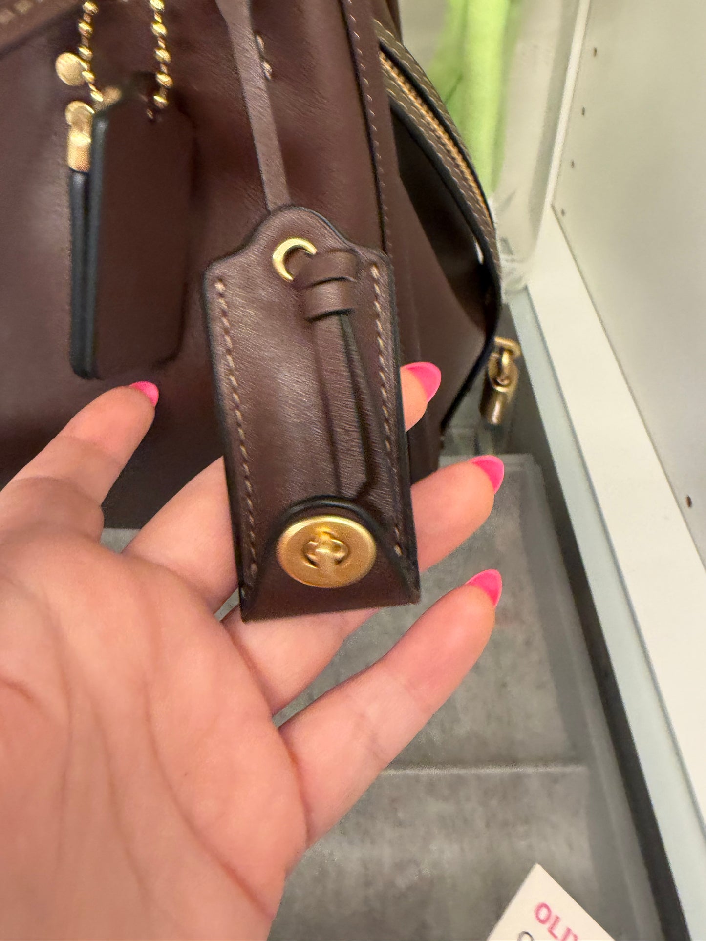 Coach Rogue 31 Maple & Brass w/shoulder straps, crossbody strap & dust bag- Like New