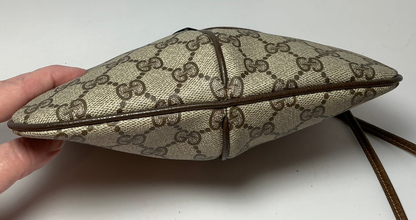 Gucci GG Supreme Web Canvas & Leather Crossbody